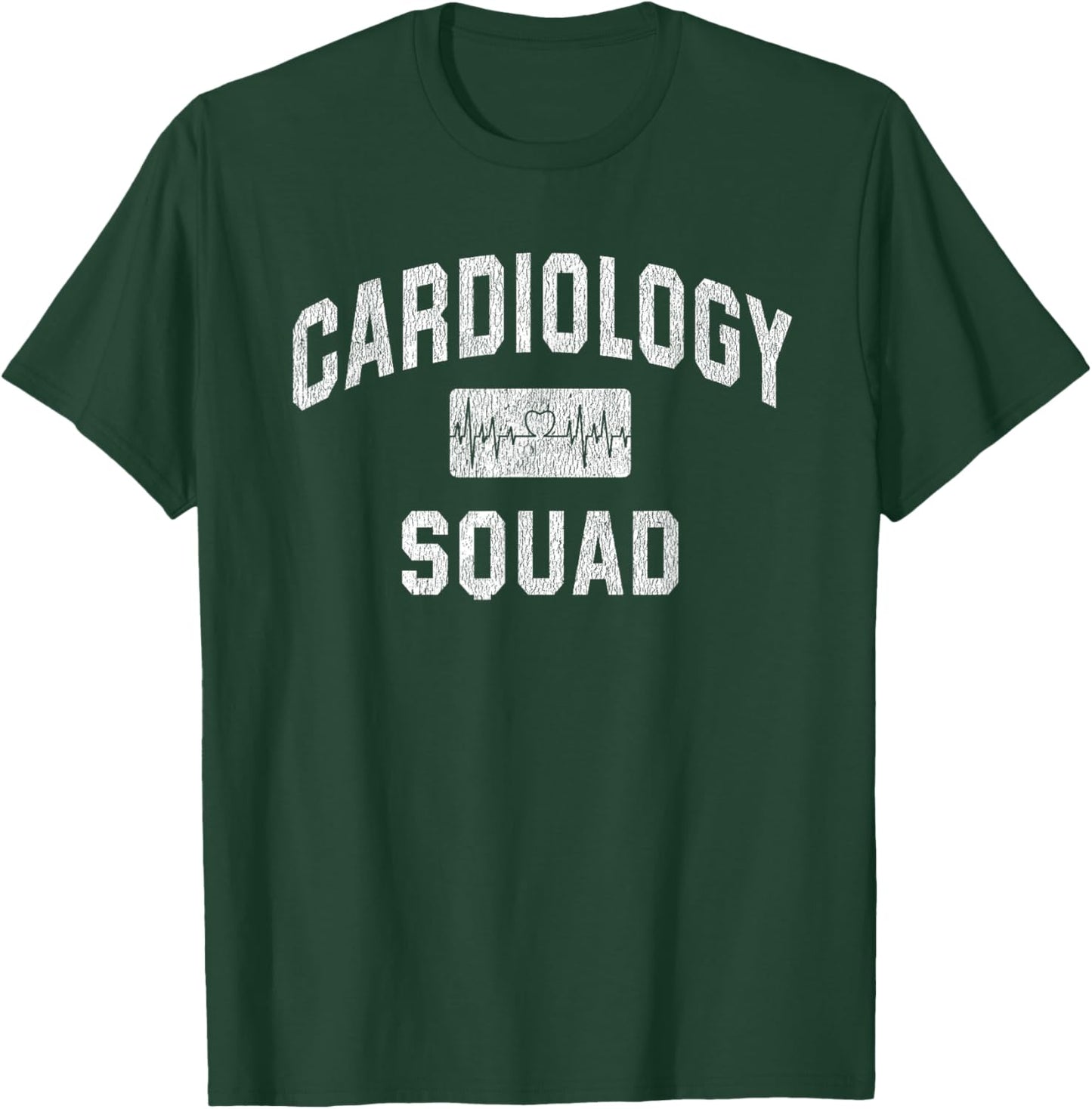 Cardiology Squad Cardiologist Cardiac Doctor Nurse Tech Gift T-Shirt - T-Shirt | Forest