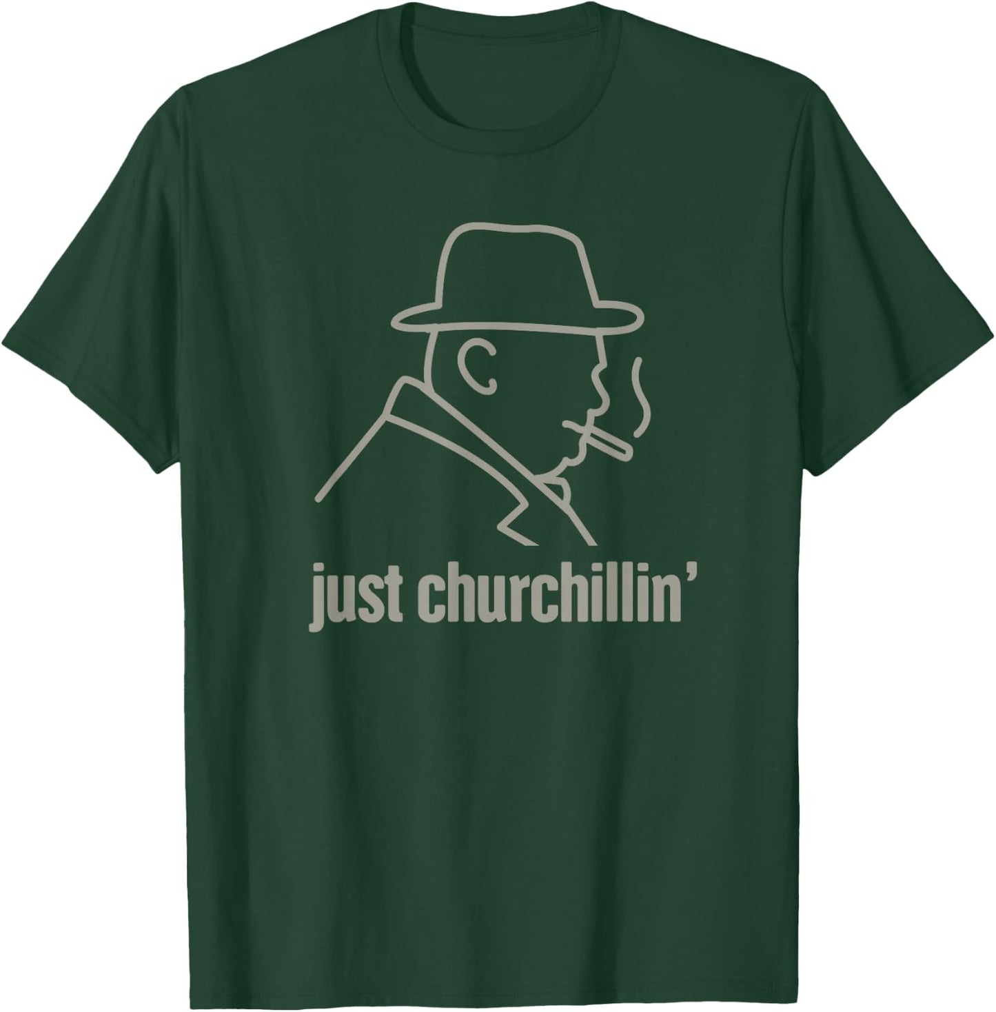Funny Winston Churchill /WWII Battle of Britain T-Shirt - T-Shirt | Forest