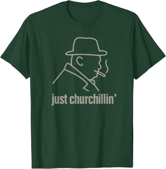 Funny Winston Churchill /WWII Battle of Britain T-Shirt - T-Shirt | Forest