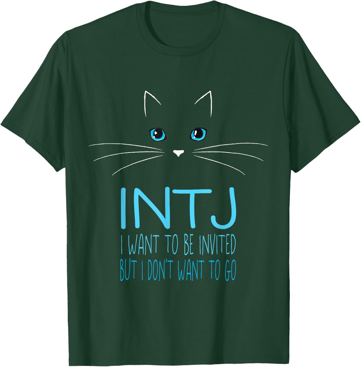 Funny Cat Lover Introvert Gift Me Time Cat Lady Humor INTJ T-Shirt - T-Shirt | Forest