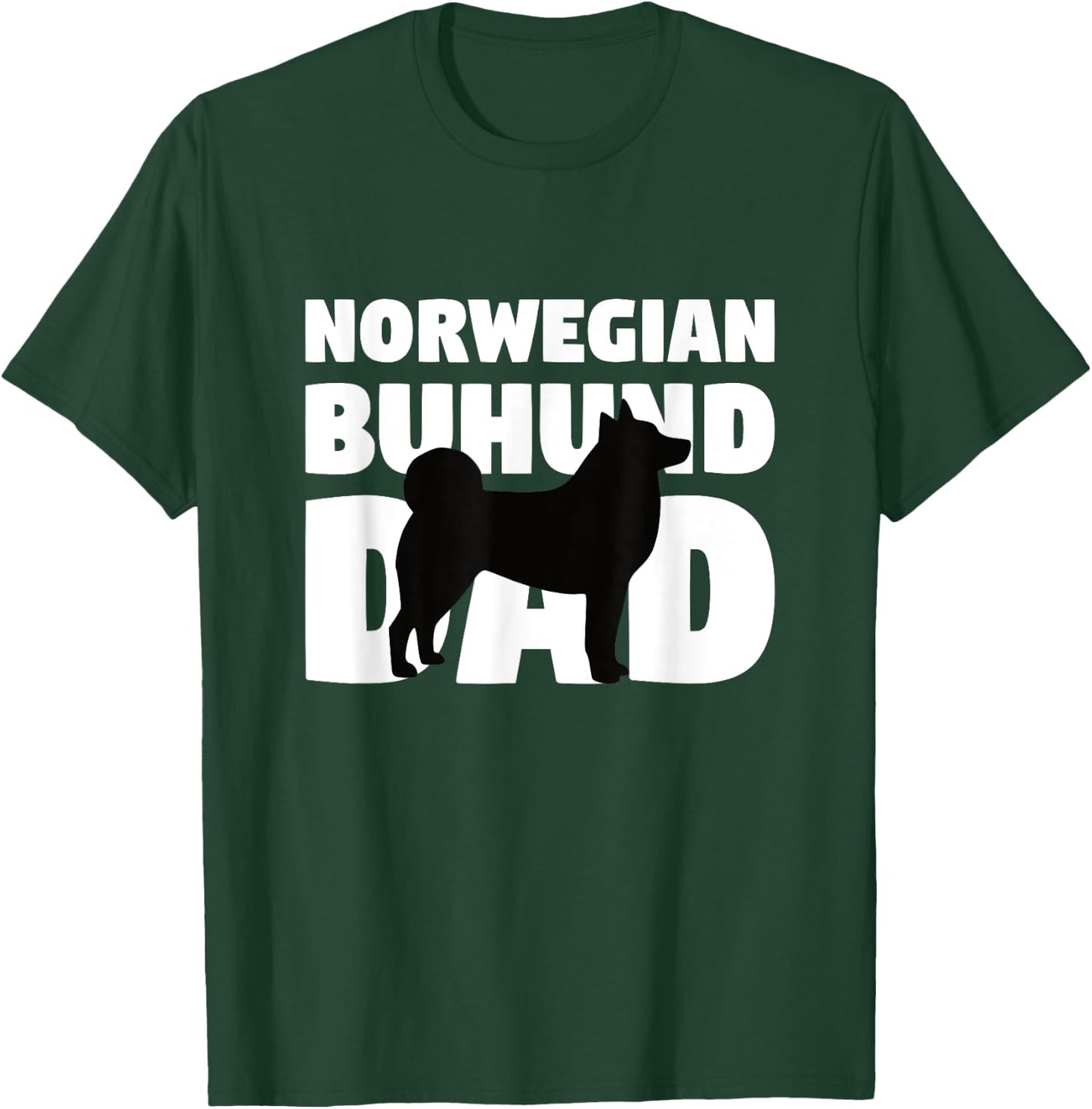 Norwegian Buhund Gift Dog Father Norwegian Buhund Dad Women Kids T-Shirt - T-Shirt | Forest