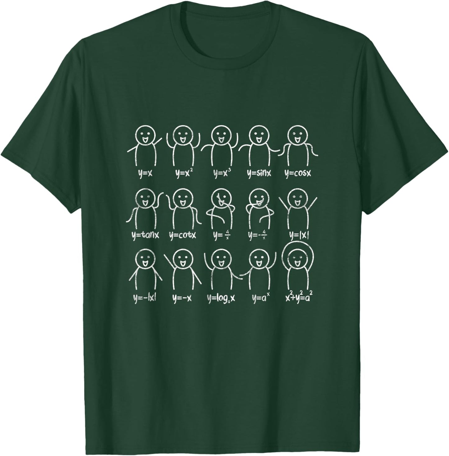 Algebra Dance Funny Math Equation Graph Figures T-Shirt - T-Shirt | Forest