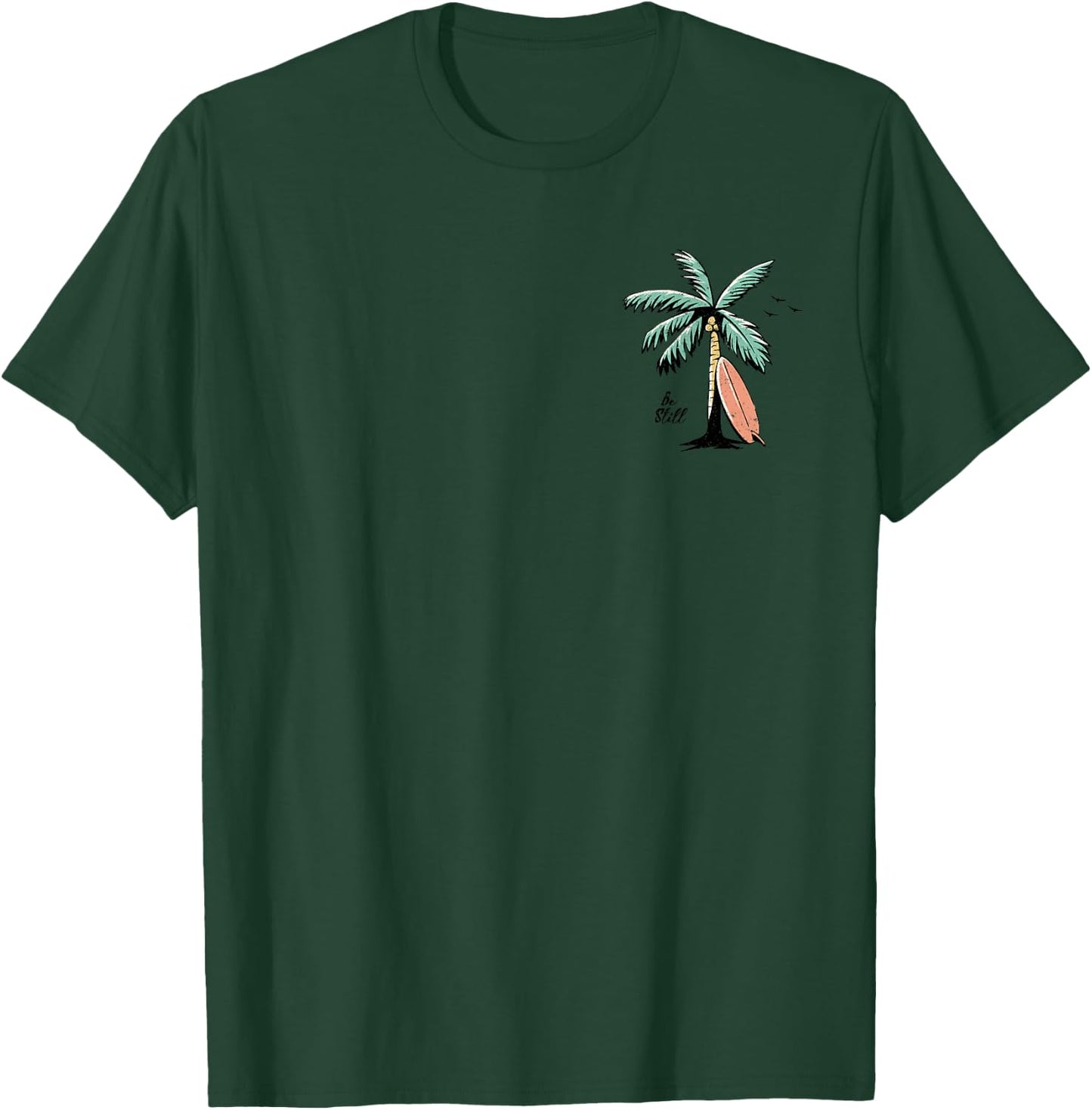 Even The Wind And Wave Obey Him - Front and Back, Be Still T-Shirt - T-Shirt | Forest