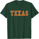 Graphic Crew Inc. TEXAS - Throwback Design - Classic T-Shirt - T-Shirt | Forest