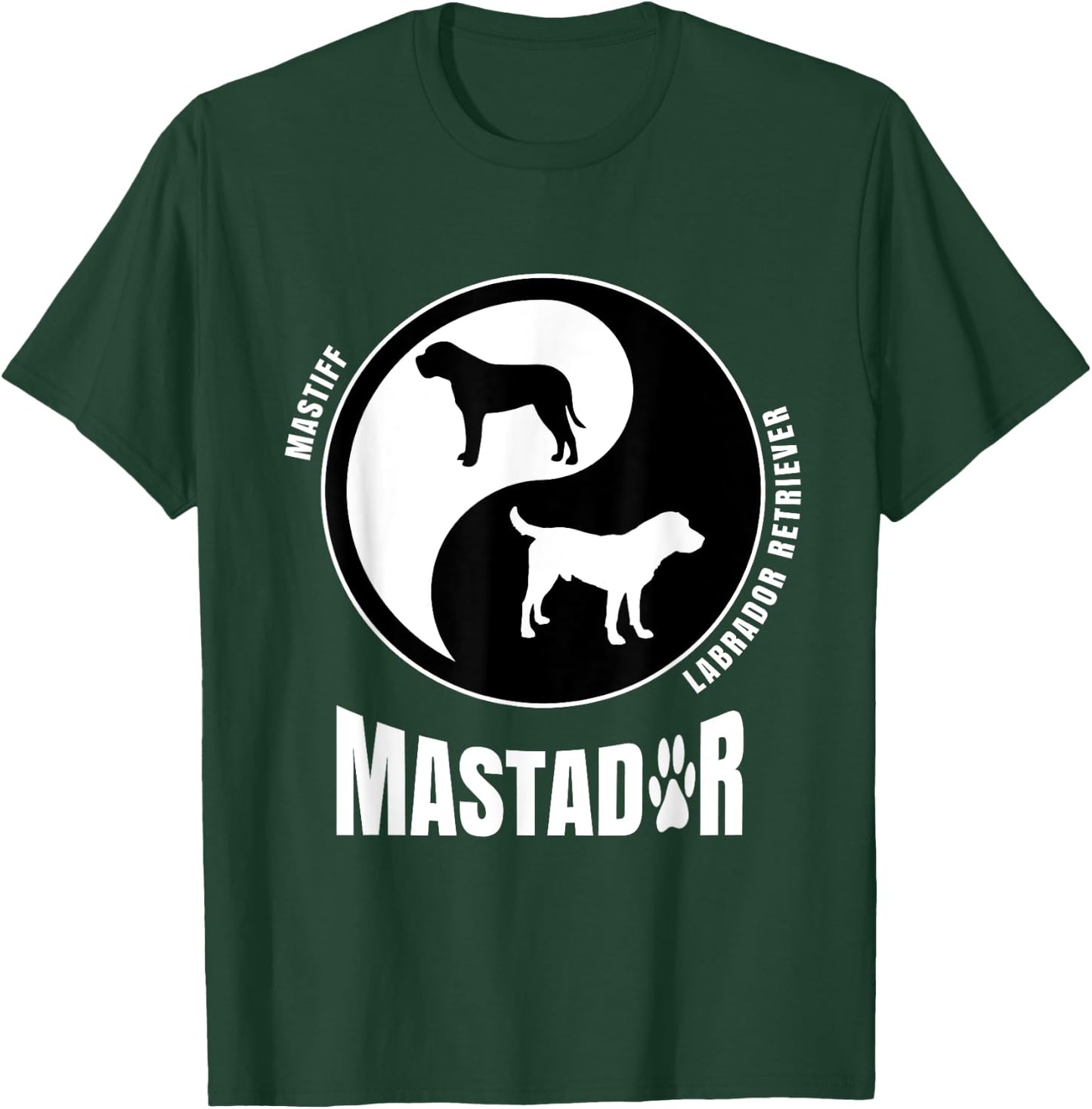 Mastador Dog Cross Breed Owners Breeders Pet Mastador Men Women Kids T-Shirt - T-Shirt | Forest