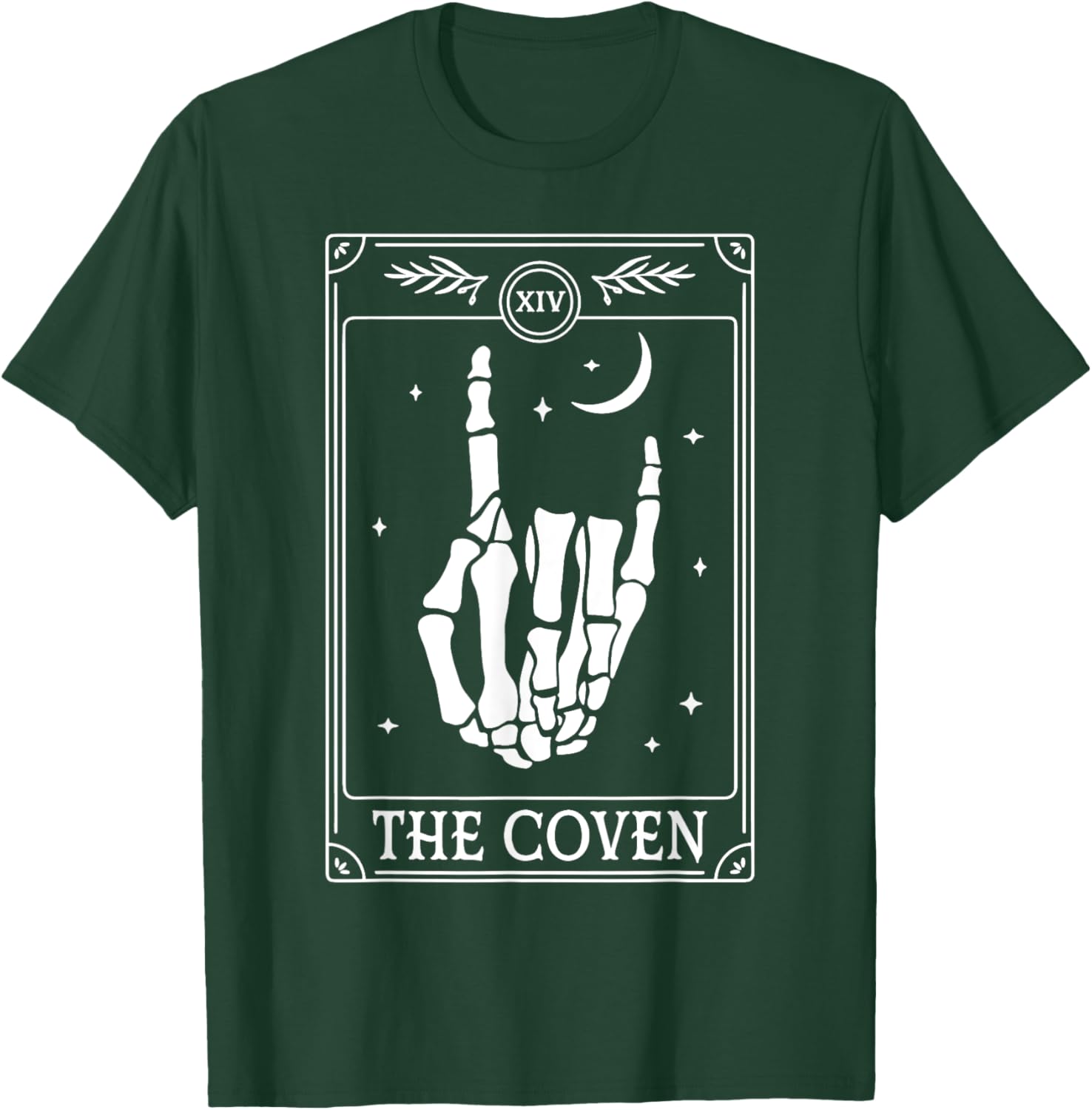 The Coven Bride Skeleton Hand Gothic Wedding Bachelorette T-Shirt - T-Shirt | Forest