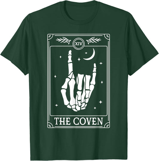 The Coven Bride Skeleton Hand Gothic Wedding Bachelorette T-Shirt - T-Shirt | Forest