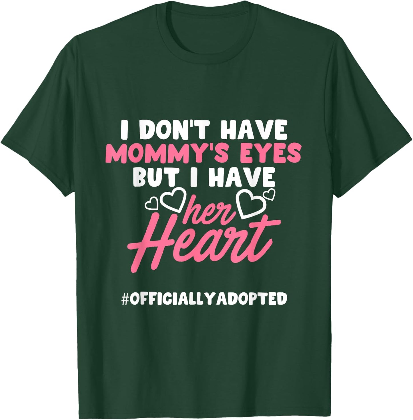 Adoption Announcement Day Family Gifts Mom Heart T-Shirt - T-Shirt | Forest