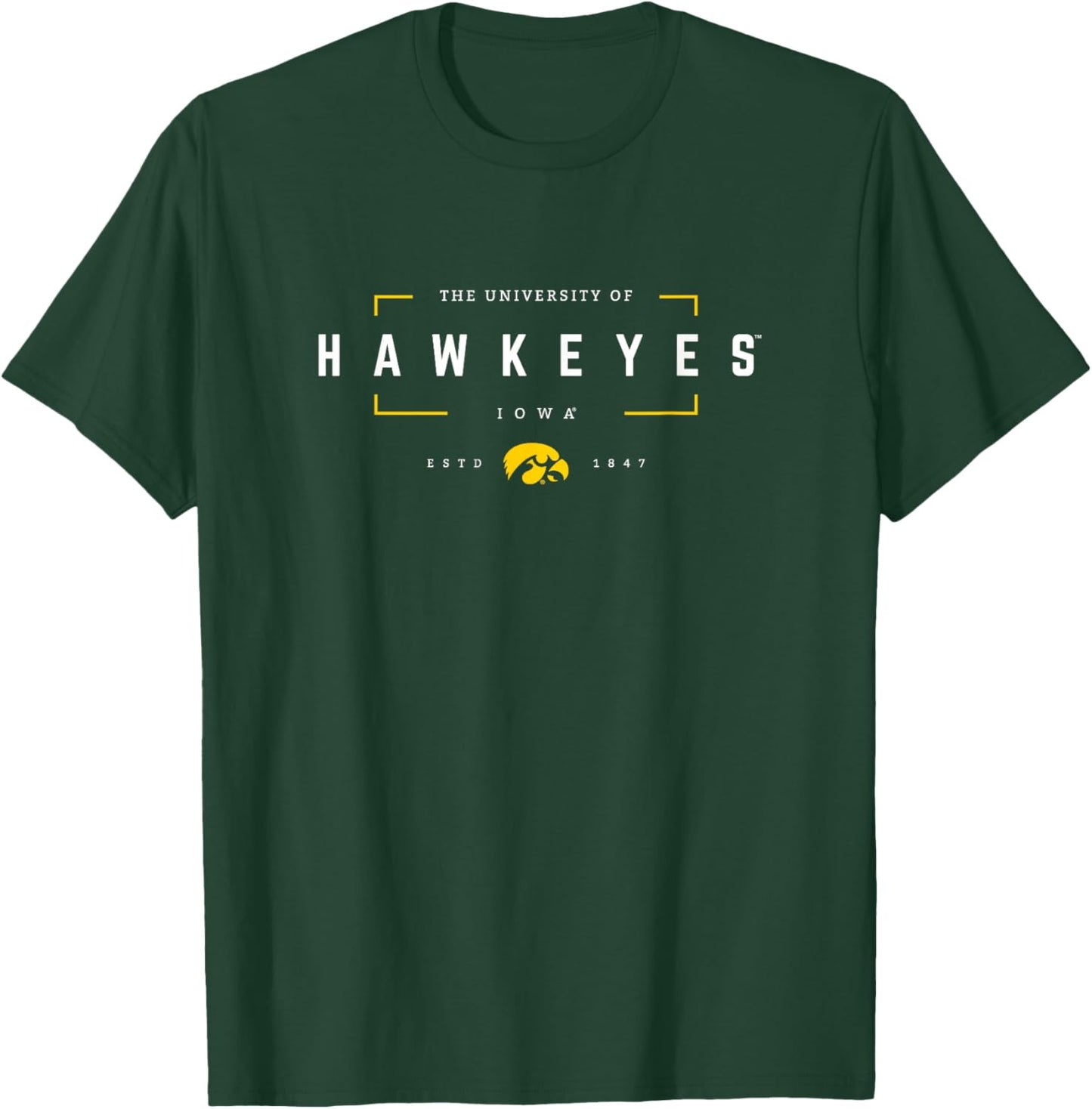 Iowa Hawkeyes | NCAA University of Official | 1704BK01 T-Shirt - T-Shirt | Forest