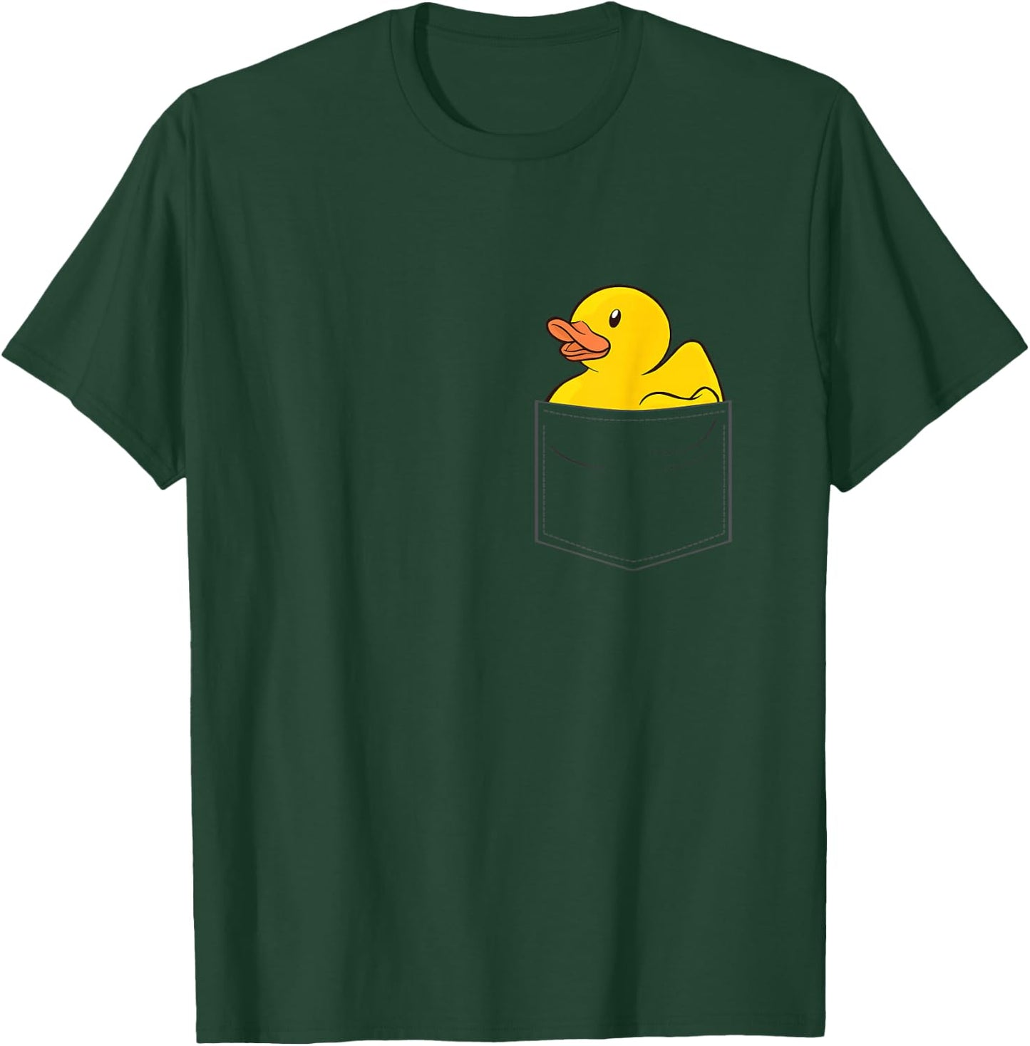 Rubber Duck in Pocket Rubber Duckie Small T-Shirt - T-Shirt | Forest