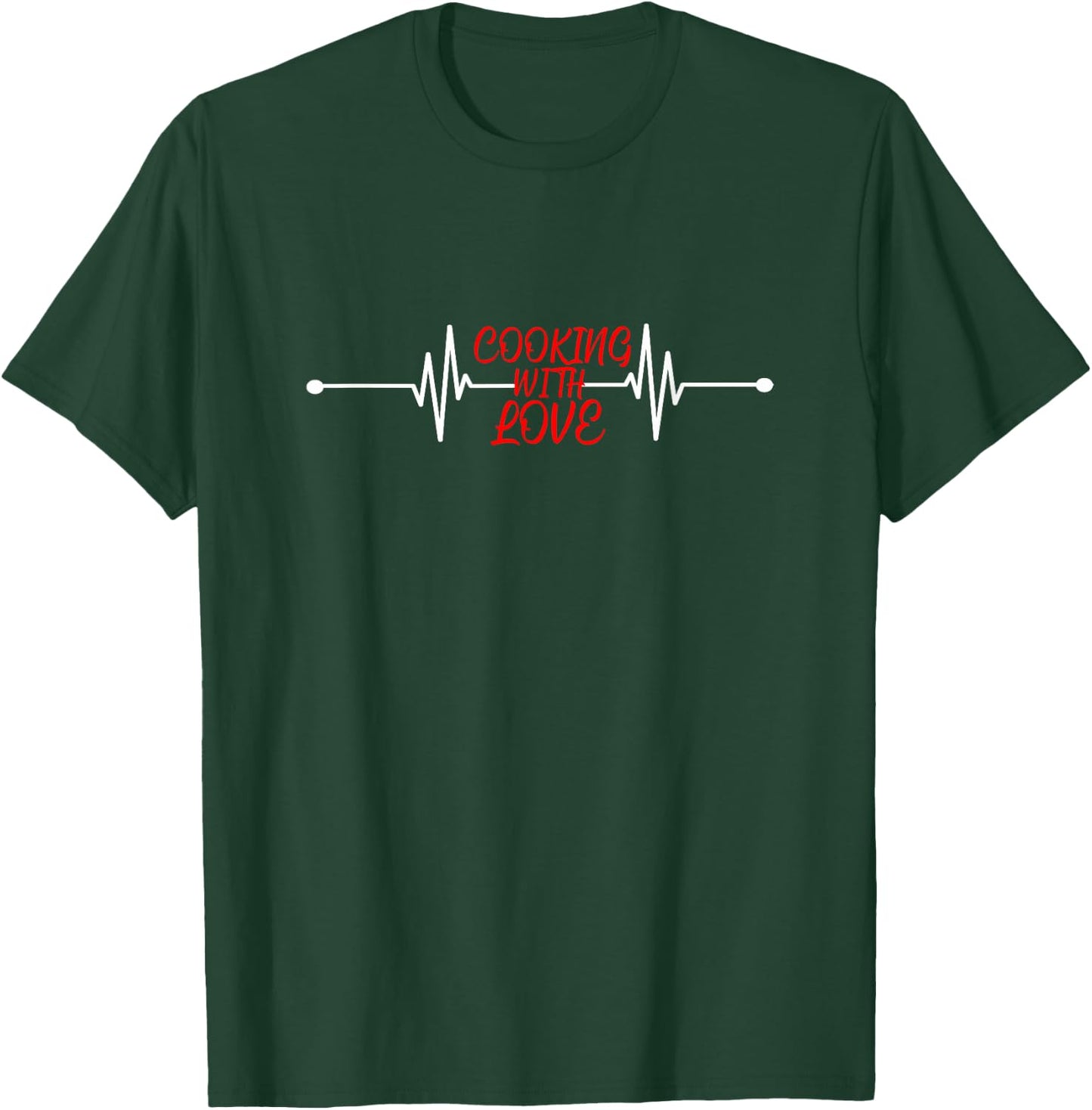 Cooking with love Funny Cooking Chef Gift T-Shirt - T-Shirt | Forest