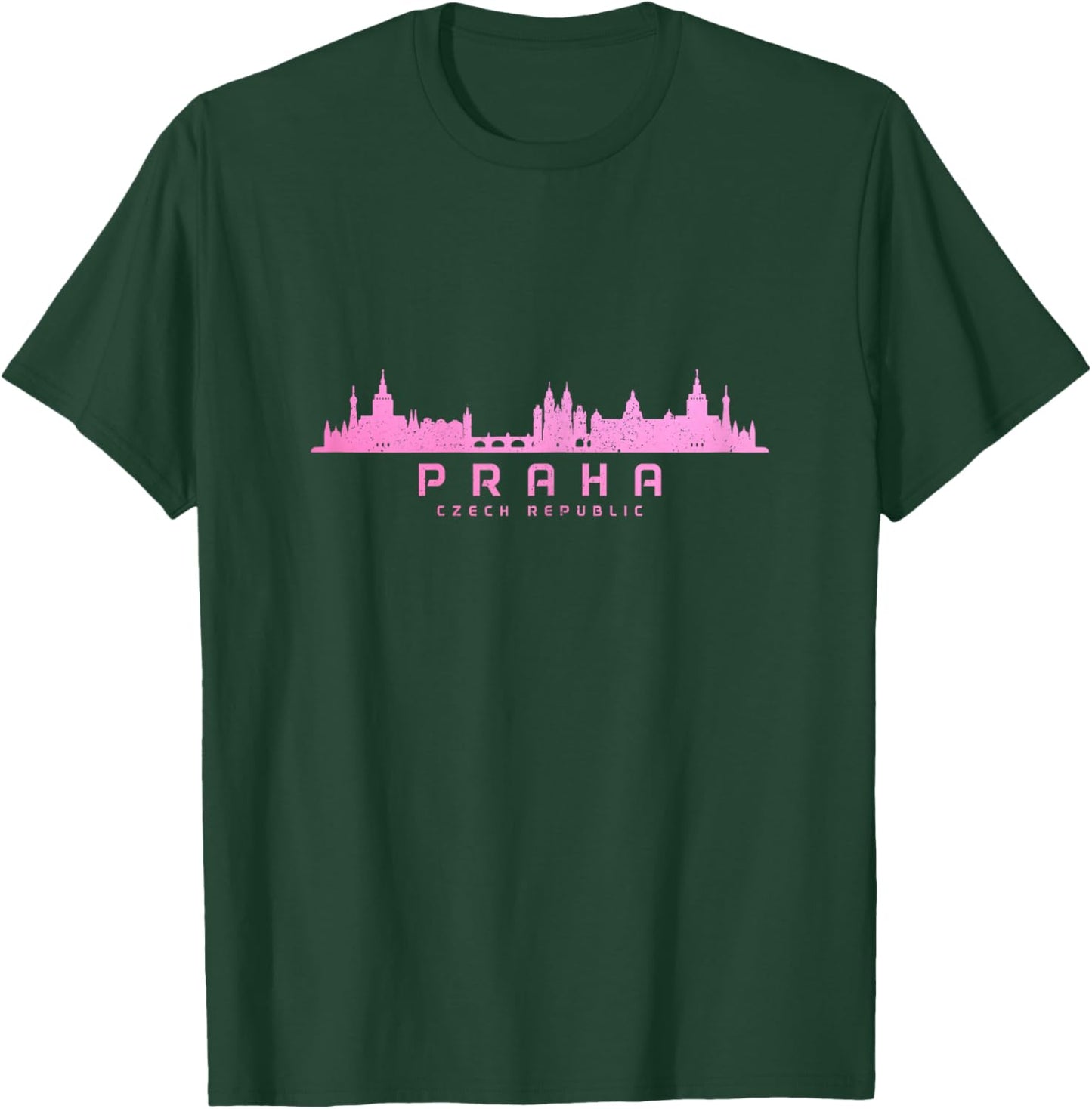 Prague Skyline Czech Republic Praha Souvenir T-Shirt - T-Shirt | Forest