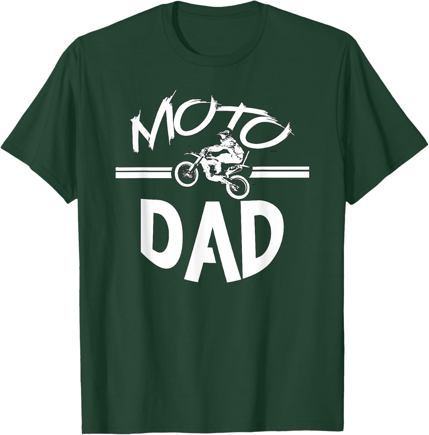 Dirt Bike Racing - Moto Dad T-Shirt - T-Shirt | Forest