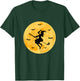 Golf Witch Riding Golf Stick Funny Halloween Golf Player T-Shirt - T-Shirt | Forest
