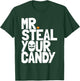 Mr Steal Your Candy Toddler Halloween Outfit Boys Halloween T-Shirt - T-Shirt | Forest