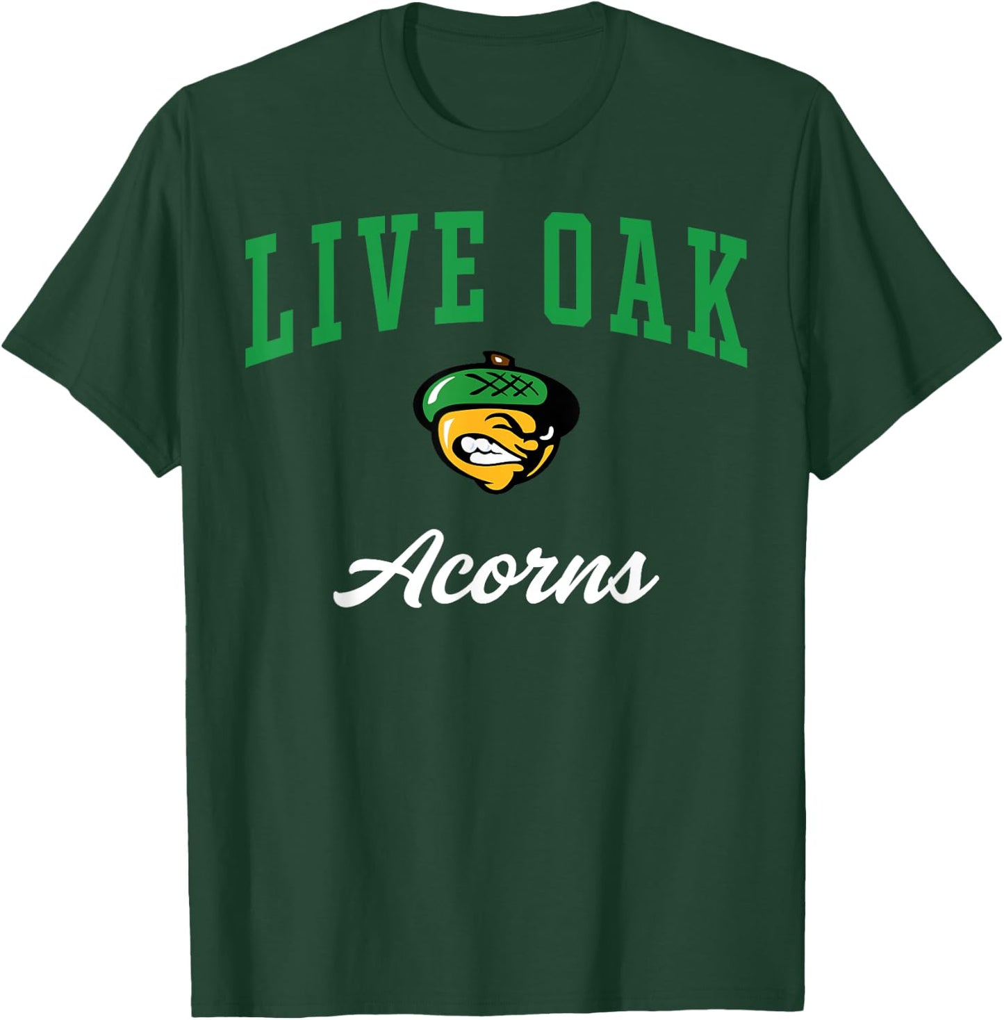 Live Oak High School Acorns C3 T-Shirt - T-Shirt | Forest