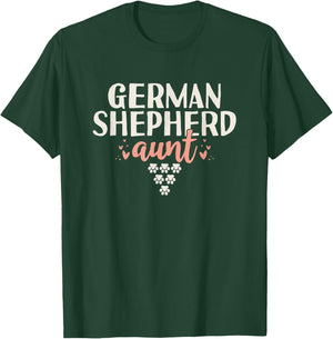German Shepherd Aunt Dog Lover Mothers Day Gift Auntie T-Shirt - T-Shirt | Forest