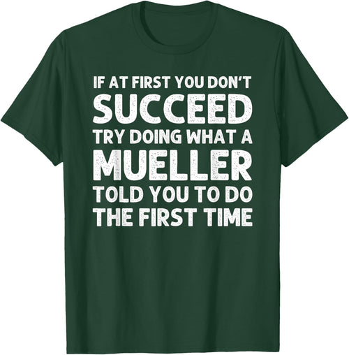 MUELLER Funny Surname Family Tree Birthday Reunion Idea