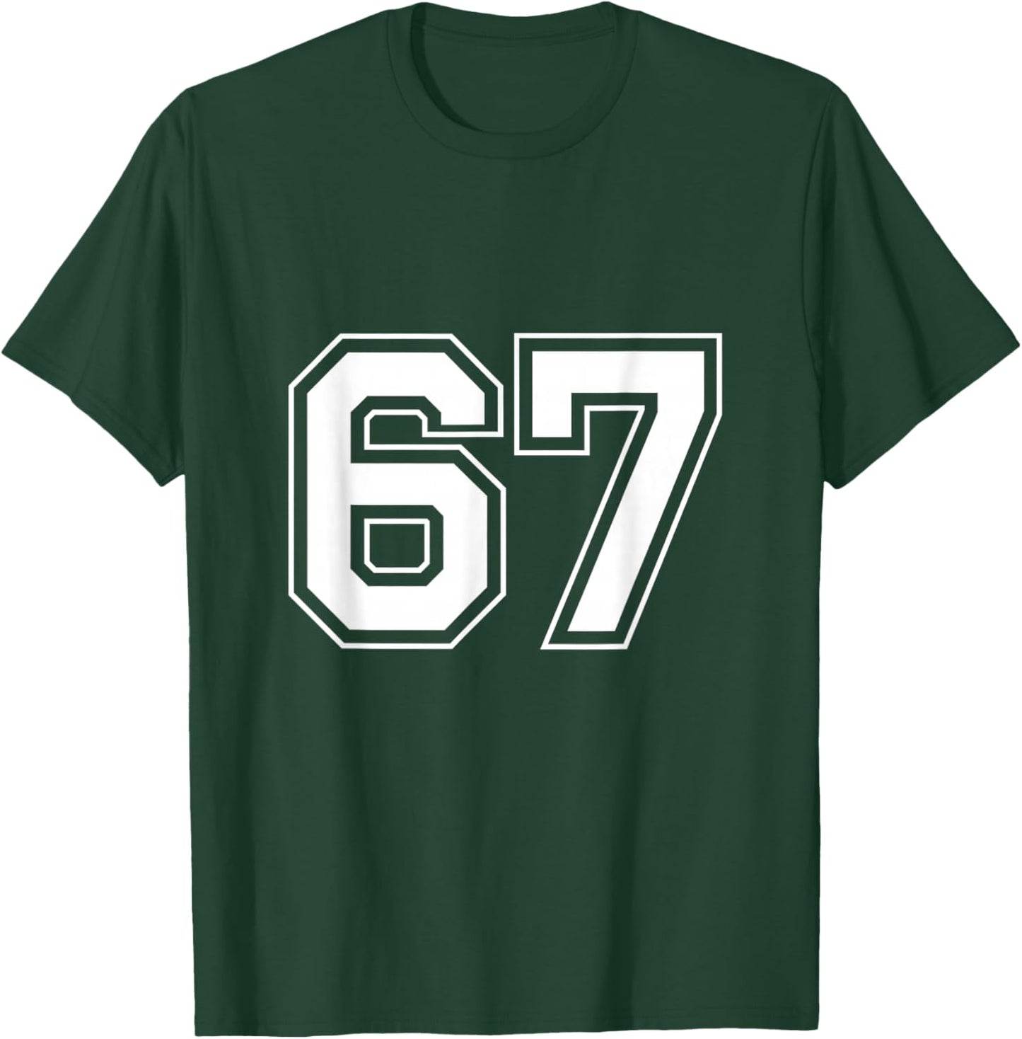 Number 67 T-Shirt - T-Shirt | Forest