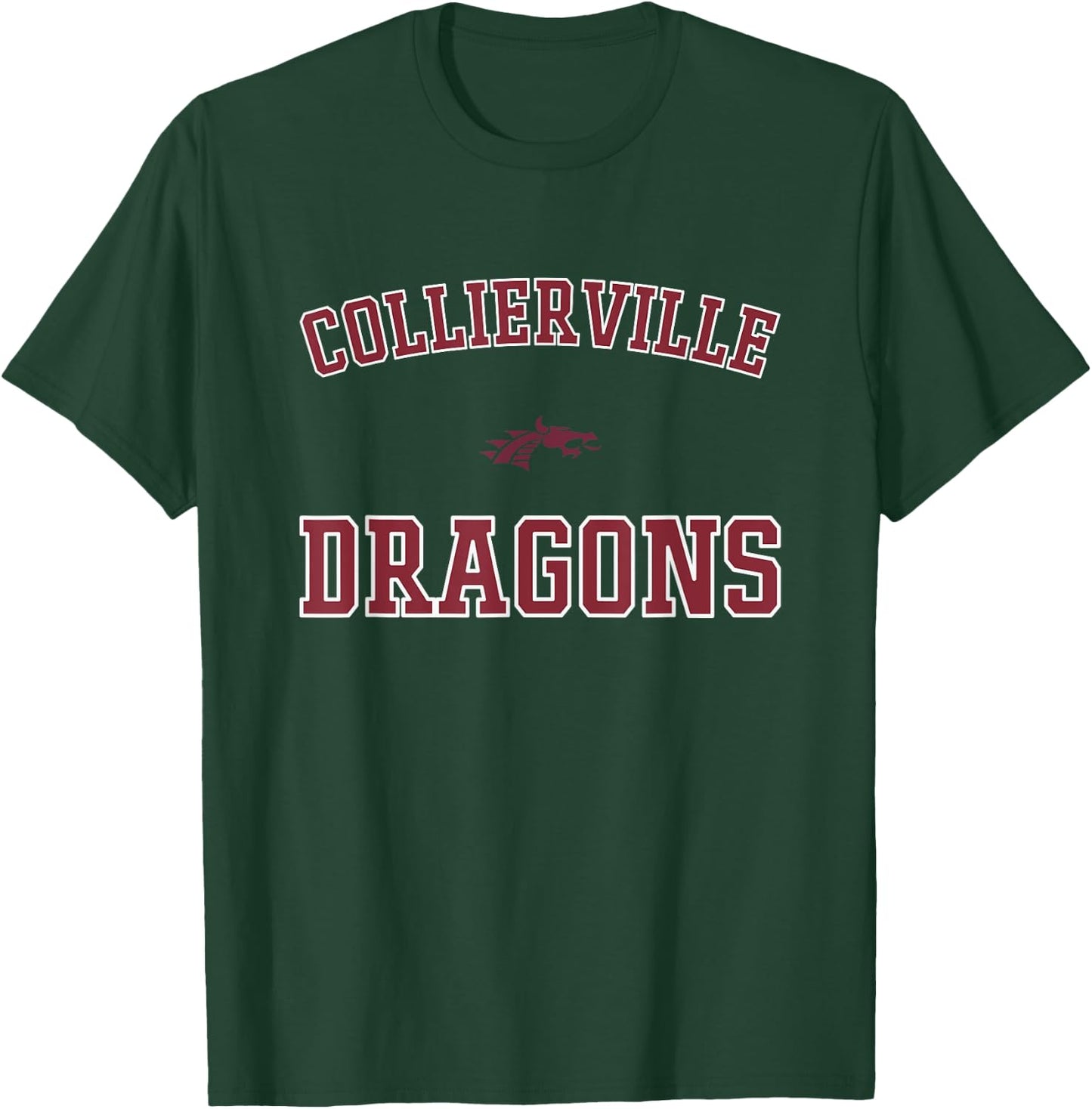 Collierville Dragons Logo Varsity HS T-Shirt - T-Shirt | Forest