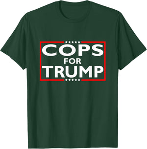 Cops For Trump President Election 2024 T-Shirt - T-Shirt | Forest