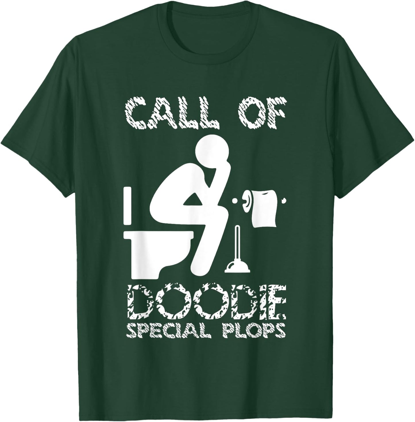 Call Of Doodie Special Plops Funny Nerd Gamer Design T-Shirt - T-Shirt | Forest