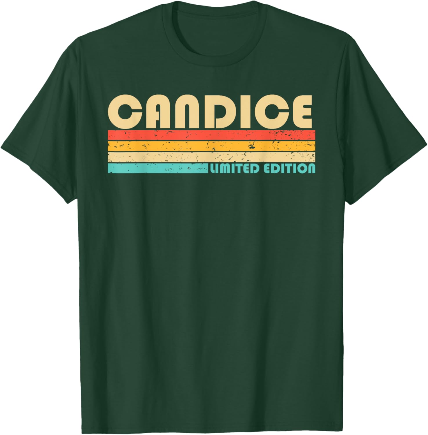 CANDICE Name Personalized Retro Vintage 80s 90s Birthday T-Shirt - T-Shirt | Forest