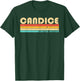 CANDICE Name Personalized Retro Vintage 80s 90s Birthday T-Shirt - T-Shirt | Forest