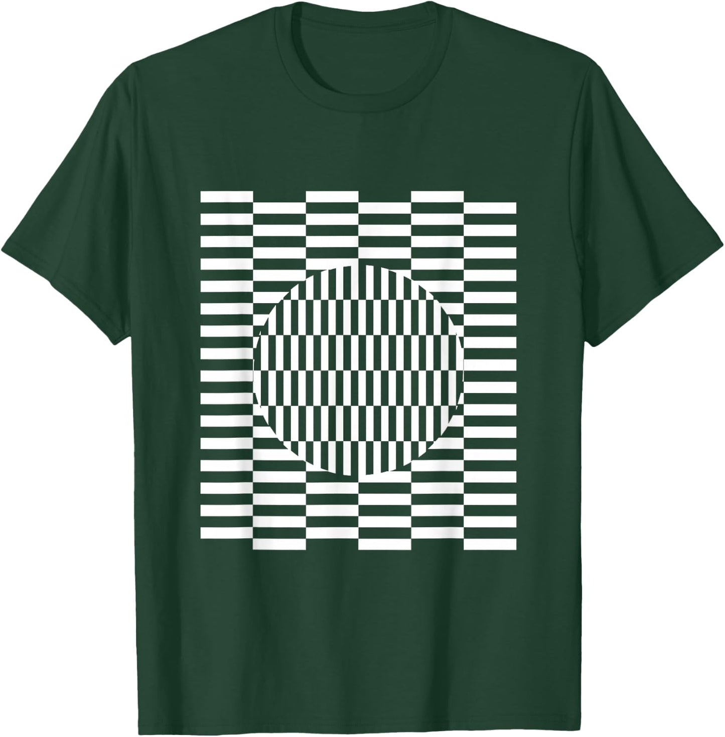 Visual grid perception illusion ophthalmologist T-Shirt - T-Shirt | Forest