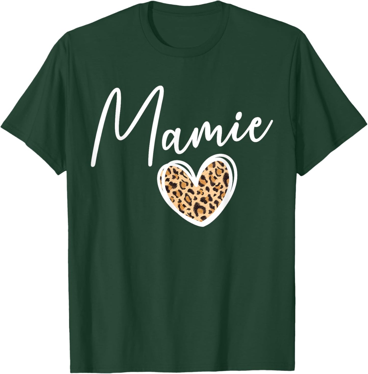 Mamie Grandma Heart Mamie Grandmother T-Shirt - T-Shirt | Forest