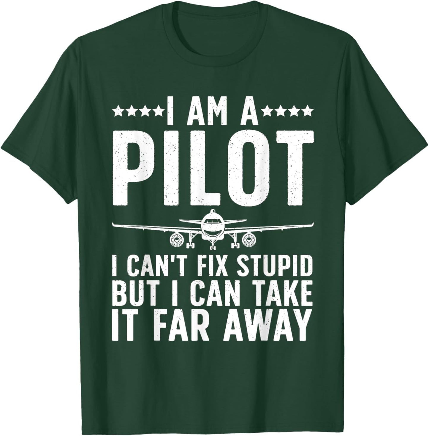 Funny Pilot Art Women Aircraft Themed Airplane Pilot T-Shirt - T-Shirt | Forest