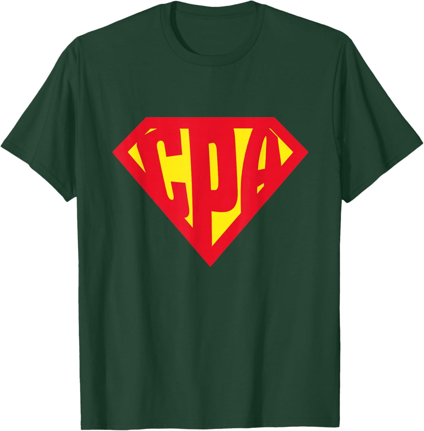 Superhero CPA Accountant T-Shirt - T-Shirt | Forest