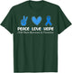Peace Love Hope T Shirt Child Abuse Awareness Blue Ribbon T-Shirt - T-Shirt | Forest