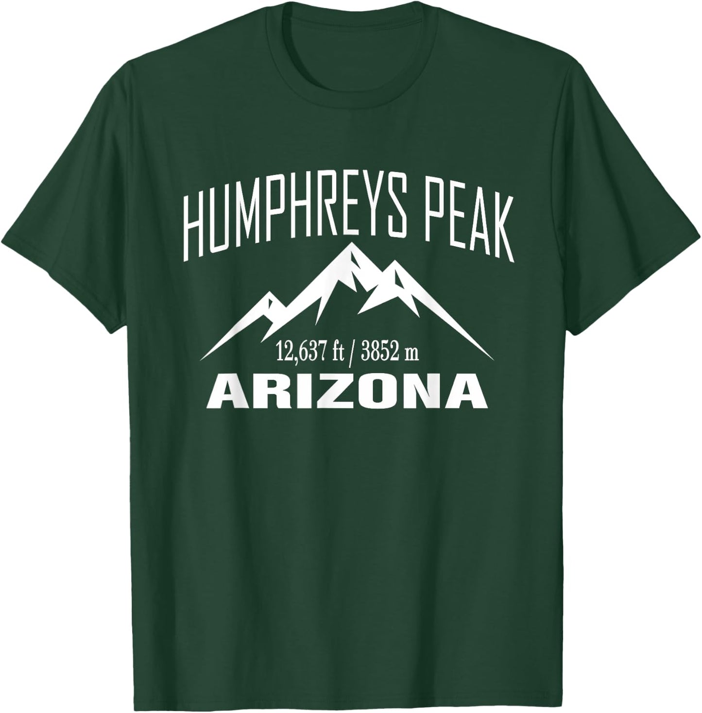 HUMPHREYS PEAK ARIZONA Climbing Summit Club Outdoor Gift T-Shirt - T-Shirt | Forest