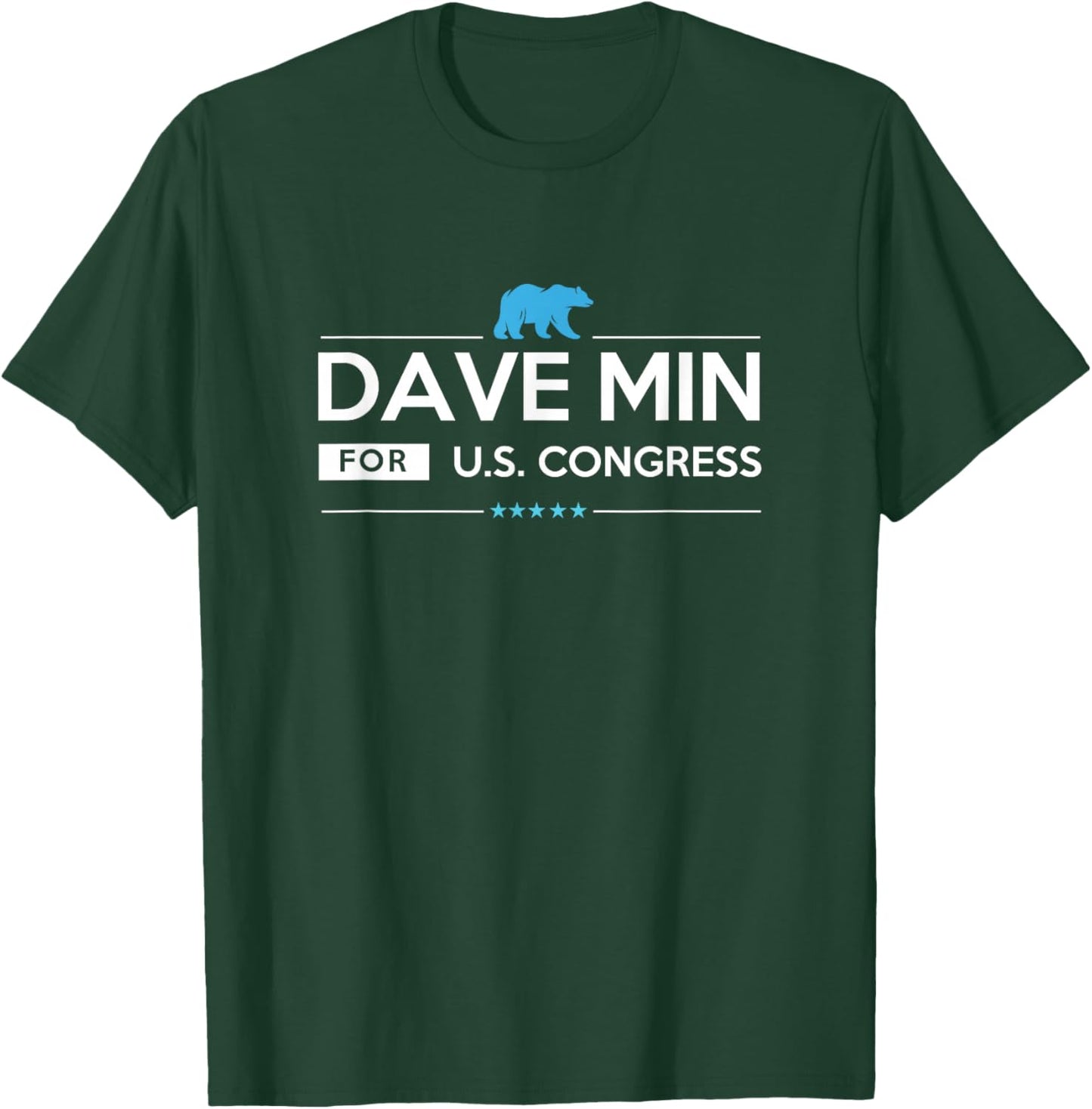 Dave Min California 47th District for Congress CA47 2026 T-Shirt - T-Shirt | Forest