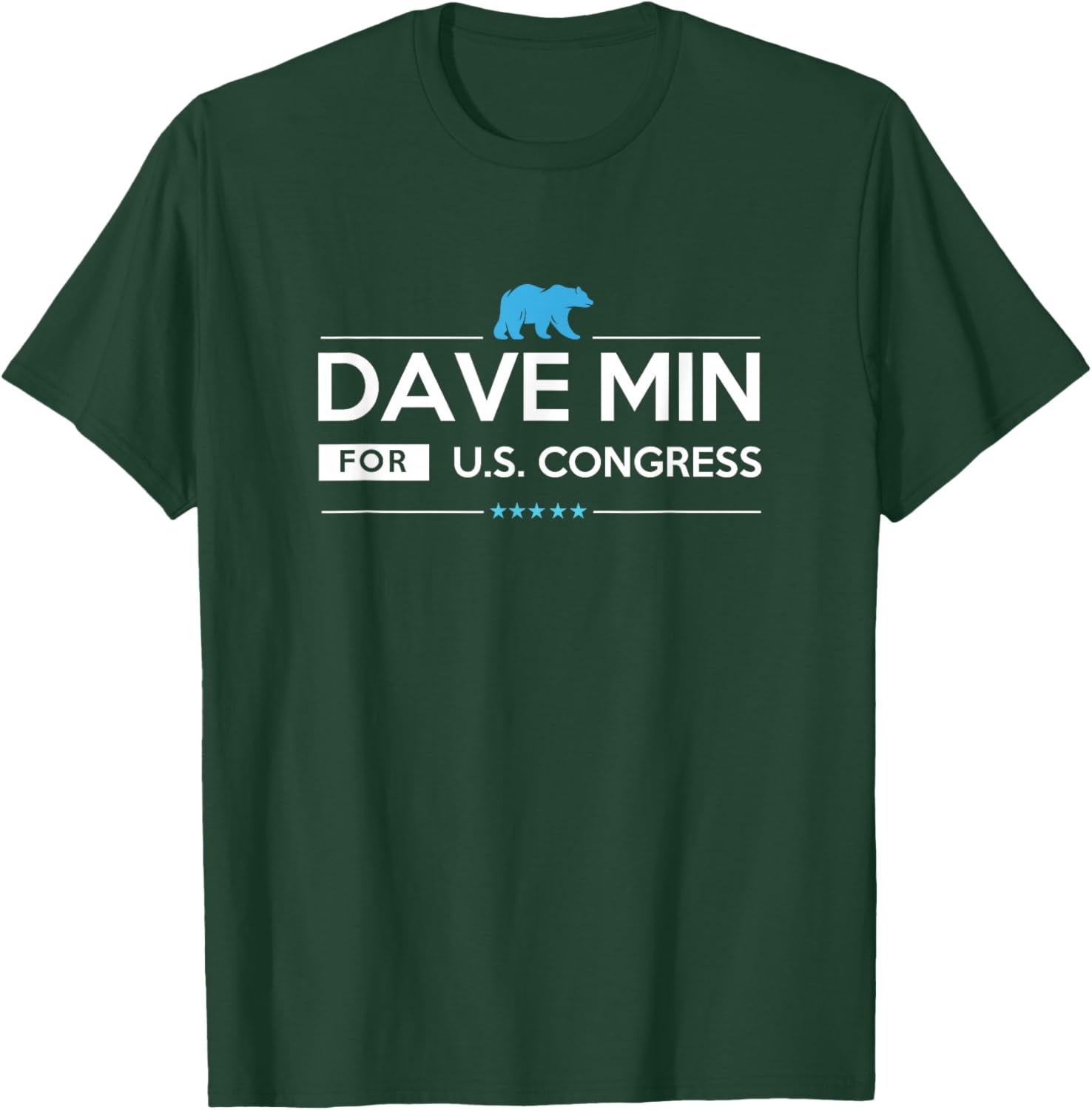 Dave Min California 47th District for Congress CA47 2026 T-Shirt - T-Shirt | Forest