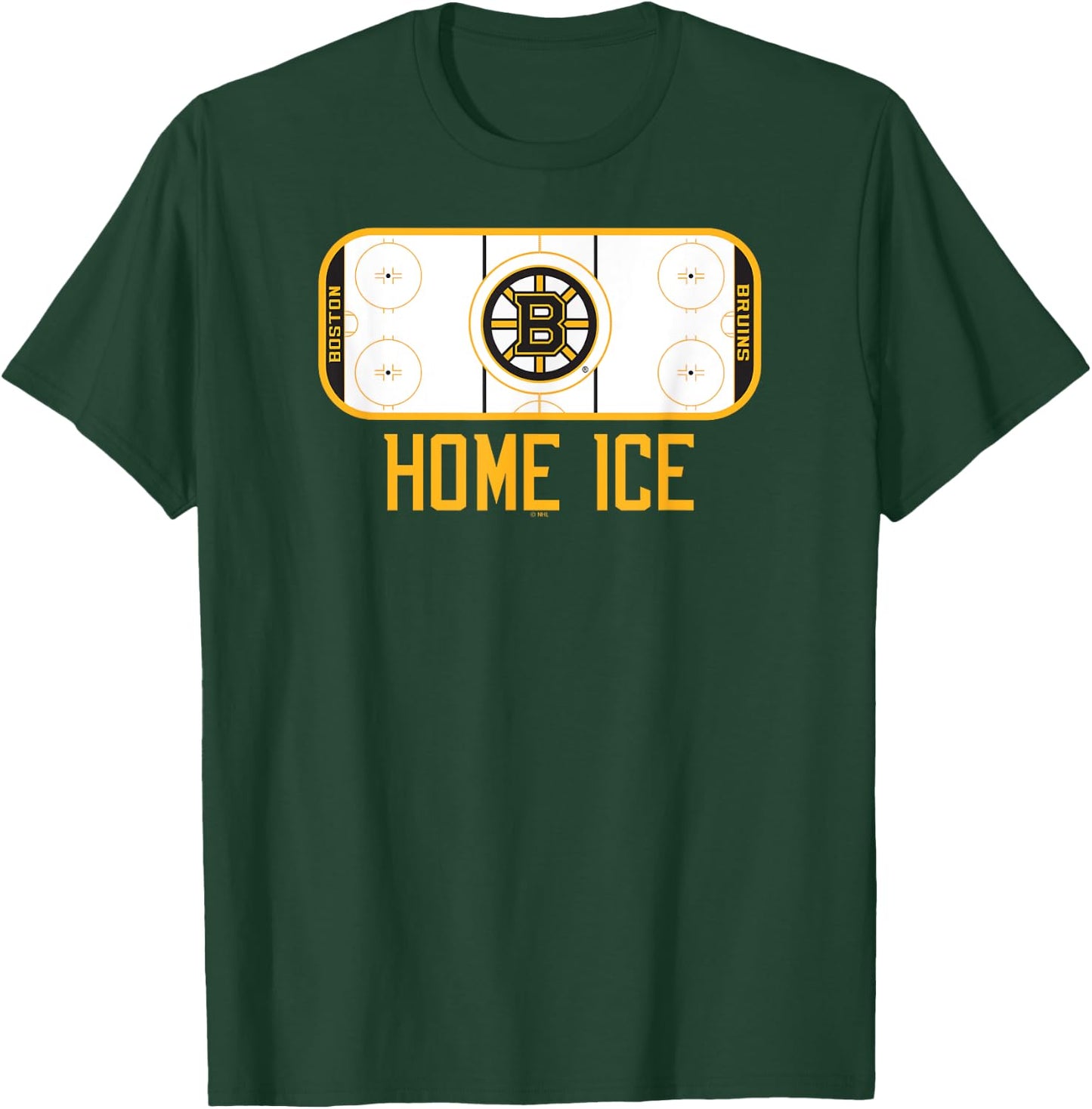 Boston Bruins Home Ice Black Officially Licensed T-Shirt - T-Shirt | Forest