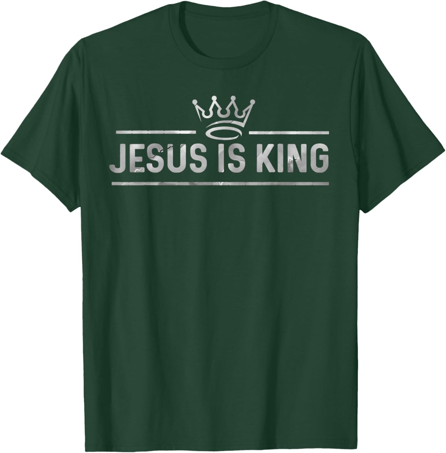 Jesus Is King Cute Design Religious graphic T-Shirt - T-Shirt | Forest