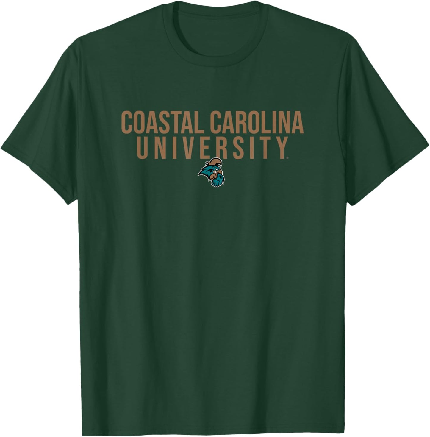 Coastal Carolina University CCU Logo T-Shirt - T-Shirt | Forest