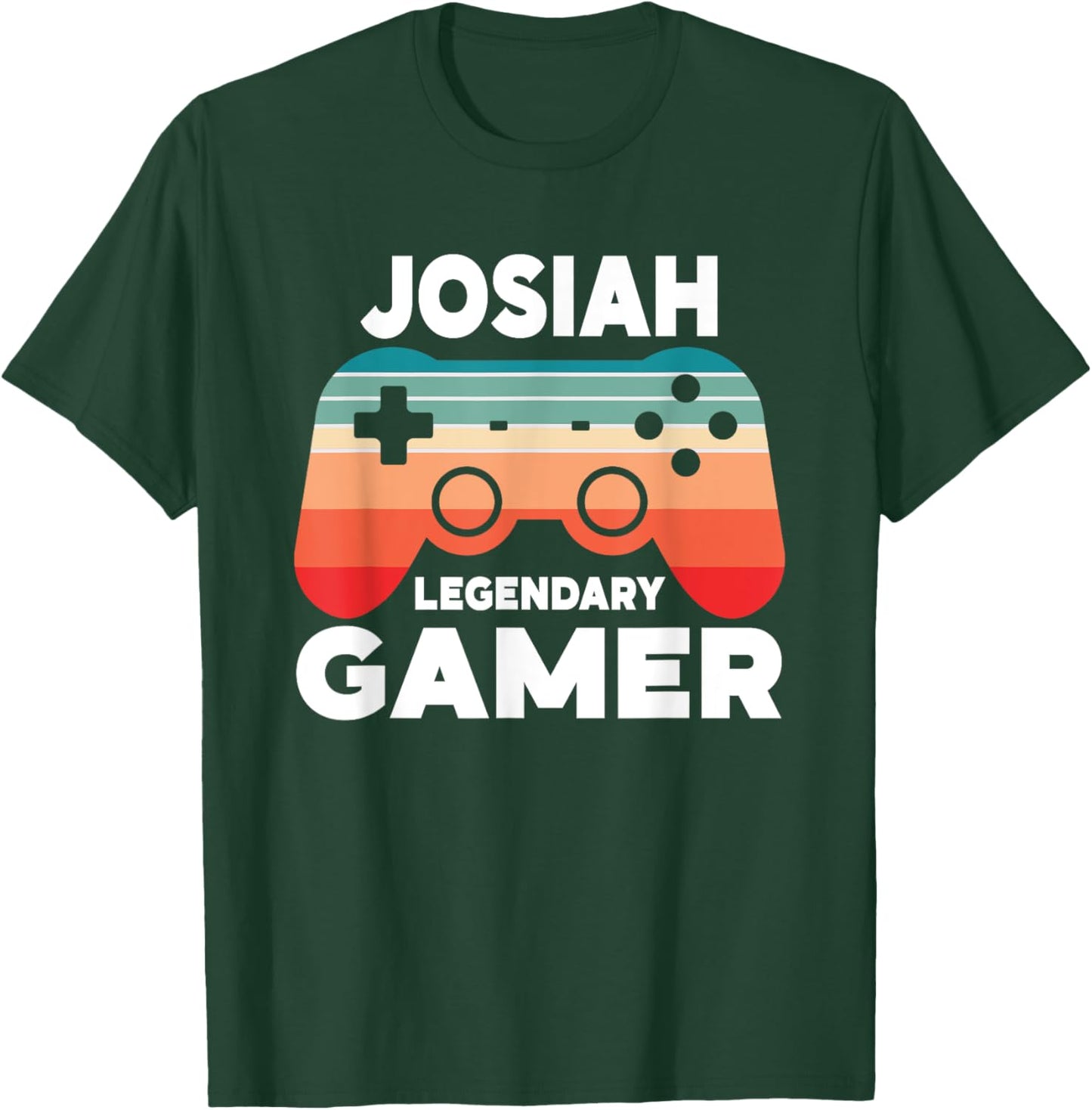 Josiah Legendary Gamer Funny Personalized Josiah Gamer T-Shirt - T-Shirt | Forest