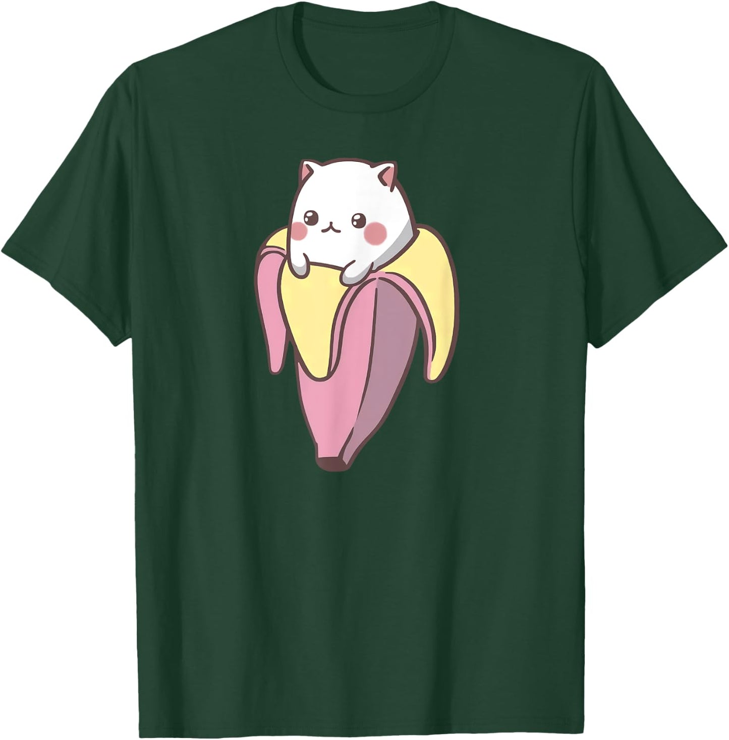 Banana Cat Funny Kawaii Bananya Gift Bday T-Shirt - T-Shirt | Forest