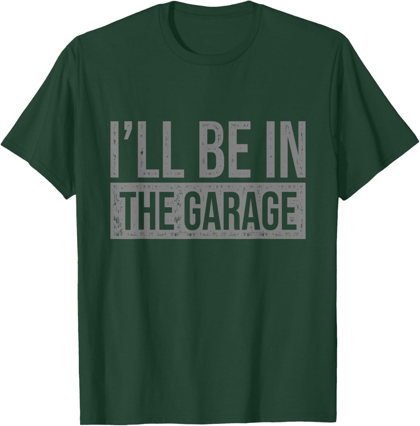 All I'll Be In The Garage - Mechanic - Men's Black Short Sleeve Classic Fit - Small T-Shirt - T-Shirt | Forest