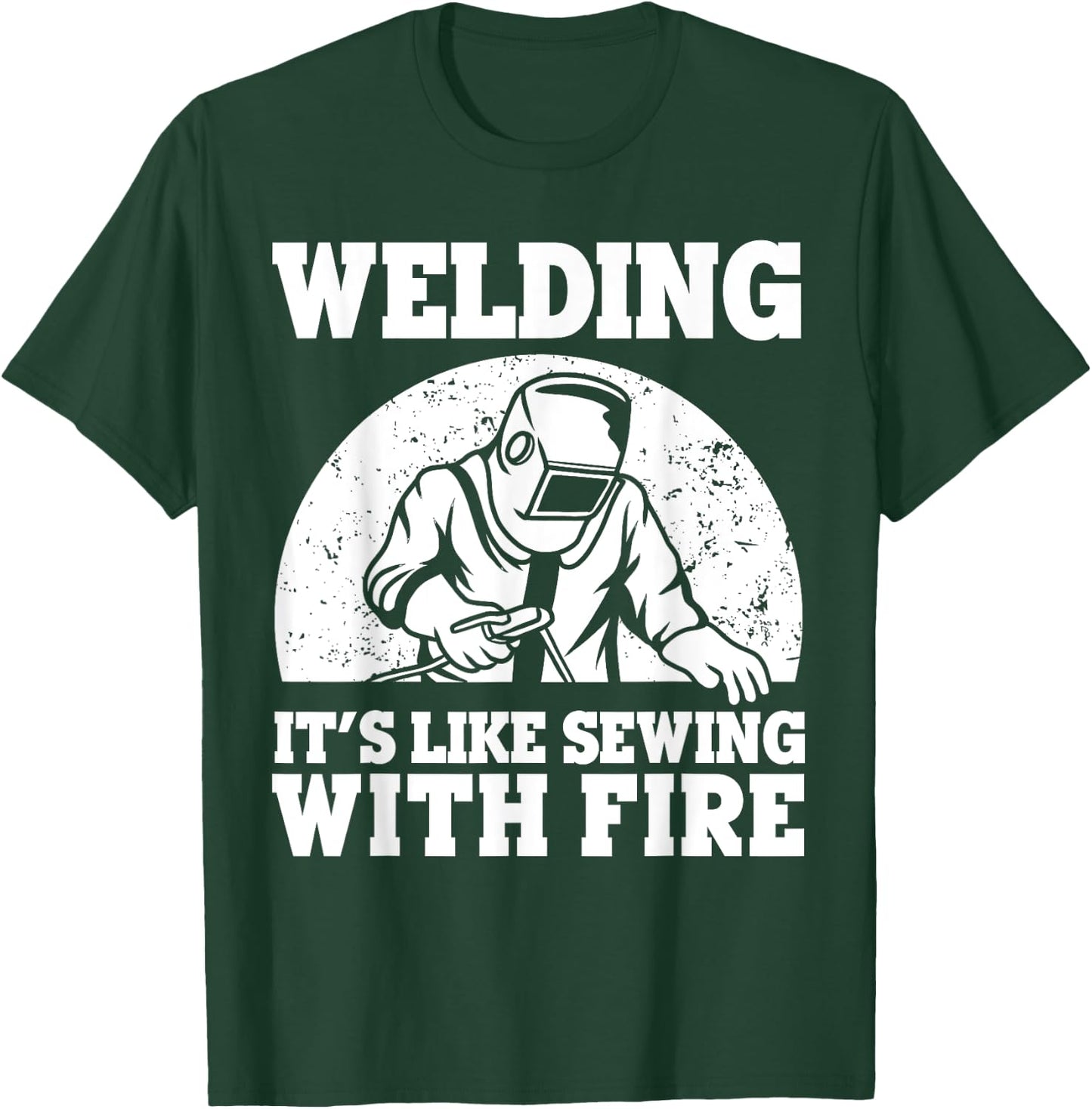 Best Welding Design Women Welder Welding Metal Weld T-Shirt - T-Shirt | Forest