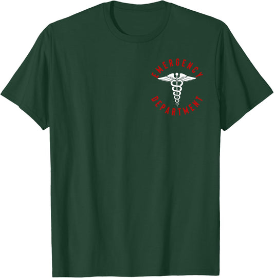 Women Emergency Department 2 Sided Retro Er Nurse T-Shirt - T-Shirt | Forest