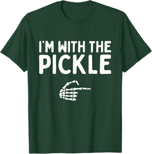 I'm With The Pickle Funny Halloween Costume Matching Couples T-Shirt - T-Shirt | Forest