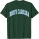 Retro North Carolina Blue Souvenir Simple North Carolina T-Shirt - T-Shirt | Forest