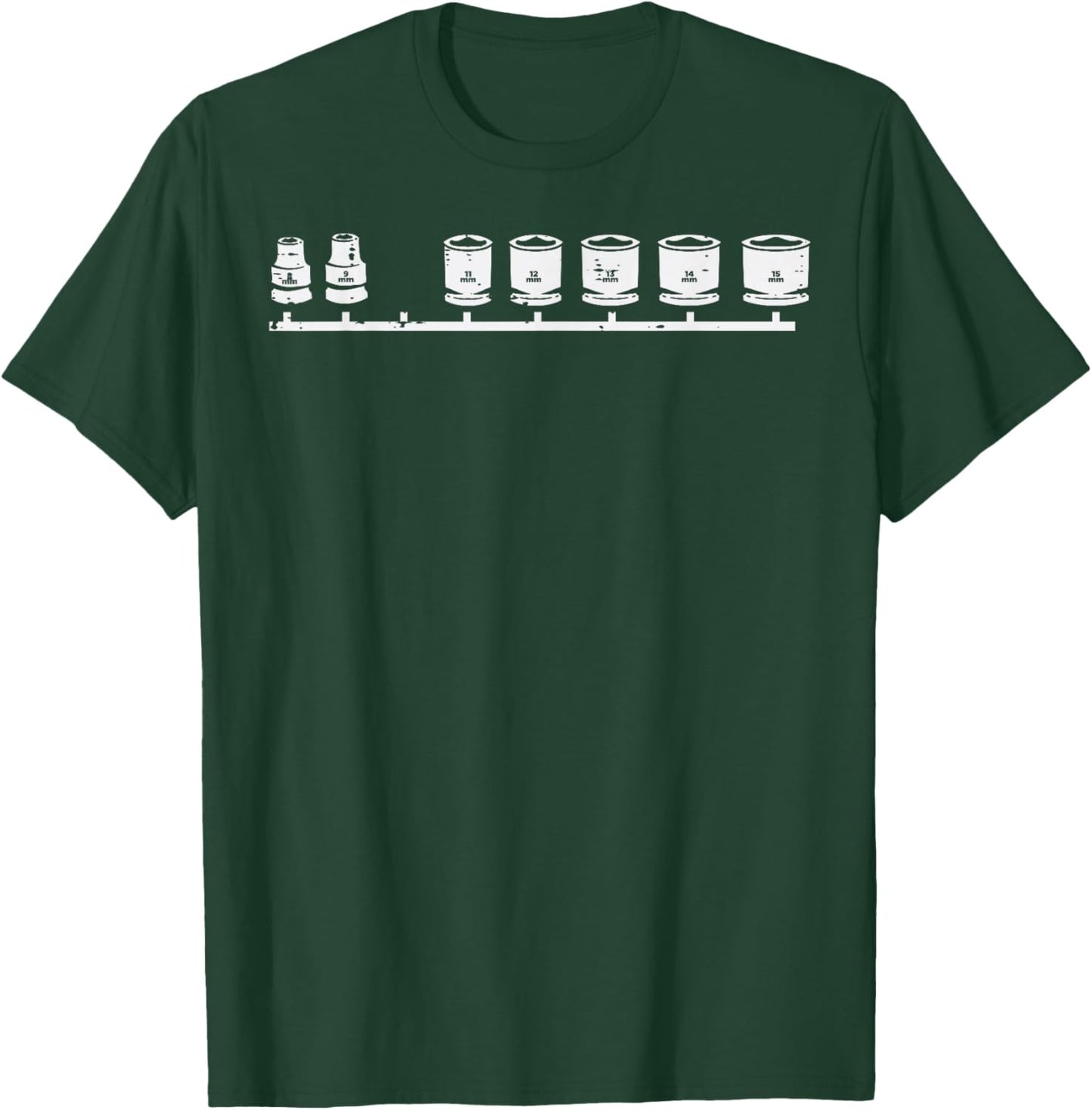 Missing 10mm Socket Funny Car Auto Mechanic Garage Men Dad T-Shirt - T-Shirt | Forest
