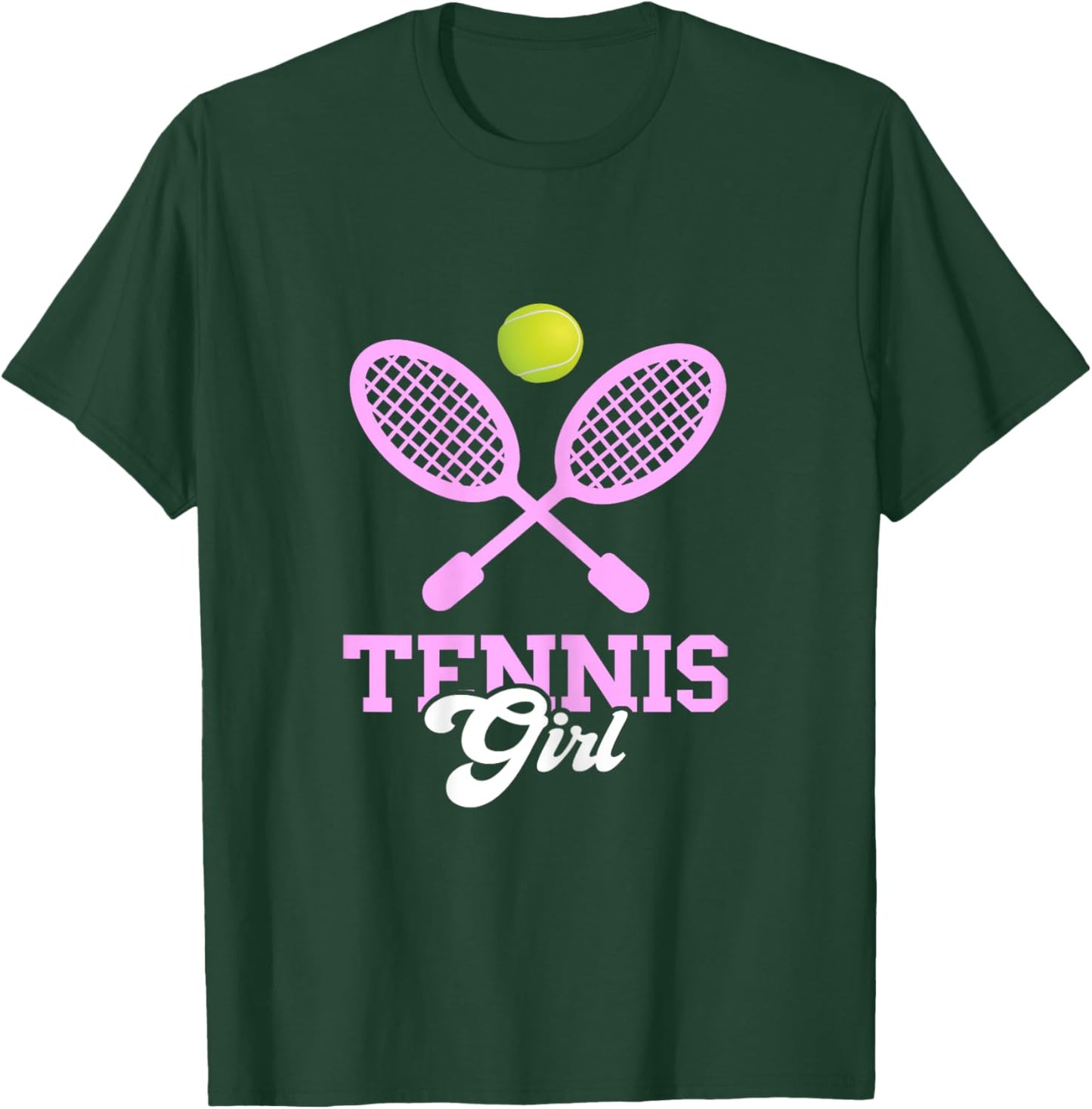 Tennis Girl Tennis Lover Tennis Racquet Tennis Player T-Shirt - T-Shirt | Forest