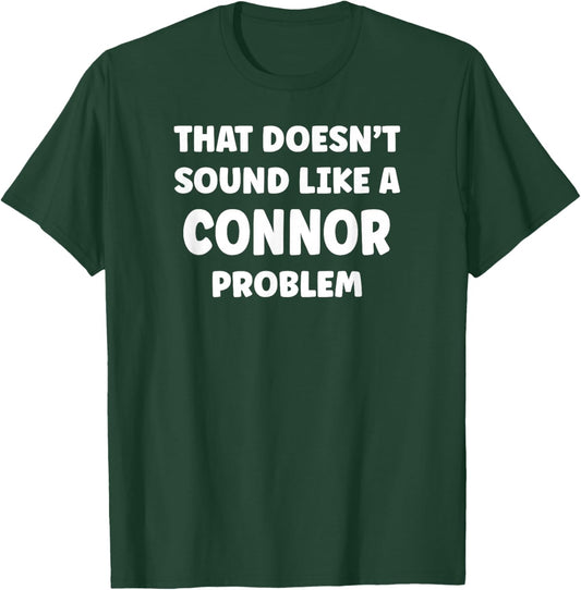 Connor Personalized Custom Boys Connor Name T-Shirt - T-Shirt | Forest
