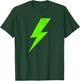 Simple Lightning Green Bolt T-Shirt - T-Shirt | Forest